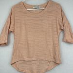 Forever 21 Sweater shirt Womens Medium Pastel Pink 3/4 Sleeve Photo 2