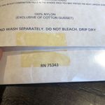 2 Pair Leg Trends Reinforced Panty Hose Size Ample Ivory 100% Nylon‎ New Photo 3