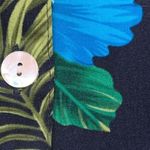 Vintage 90s Plus Size Shirt Dress Tropical Floral Criss Cross Open Back Maxi Black Photo 7