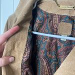 wilson's leather EUC  women’s light tan collar button up genuine leather jacket S‎ Photo 3