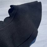 Endless Rose  Black Ruffle Off the Shoulder Eyelet Crop Top with Scalloped Edge S Photo 7