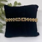 Vintage style gold tone pearl watch Photo 5