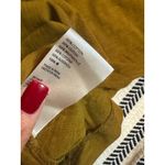 Anthropologie  Mustard Yellow Ruffled Long Sleeve Cotton Top Size M Photo 5