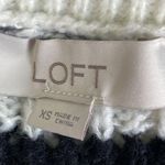 Loft  Striped Shoulder Ruffle Sweater Photo 6