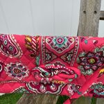 Vera Bradley Knot Just A Clutch Shoulder‎ Bag Pink Paisley Call Me Coral 12x6” Photo 1