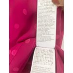 NWT J. Crew Polka Dot Chiffon V Neck Long Sleeve Hot Pink Blouse Sz L Size L Photo 6