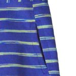 Athleta Womens Shirt Top Yellow Blue Stripe Long Sleeve Scoop Neck Stretch XXS Photo 3