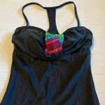 Athleta ‎ Black Samba tankini swim top 34 D/DD Photo 2