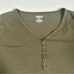 Duluth Trading Co. Olive Green Long Sleeves Henley T Photo 3
