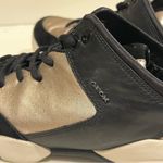 Geox  Respira walking sneakers, buttery soft leather, gold and black, size 7 Photo 7