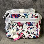 Vera Bradley  White Floral Quilted Baby Bag Photo 1