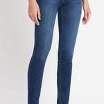 Revolve Paige Navy Blue Denim Hoxton Ultra Skinny Jeans Photo 1