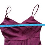 NWT GILLI Wine Burgundy Glitter Spaghetti Straps Wrap Over Dress Size Small S Photo 9