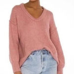 Free People Brookside Oversized Dolman Reverse Seam Tunic Sweater Sz L Photo 0