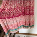 House of Harlow 1960 BOHO TRUFFLED TIERED FLORAL PEACH METALLIC MAXI DRESS NWT Photo 3