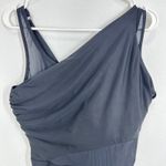 MiracleSuit Azura Black One Shoulder Ruched Tummy Control Swimsuit US 16 Photo 5