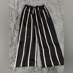 Vince Camuto  Women’s Black & Off White Wide Leg Pants Size PS Photo 3