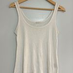 LA Hearts MOVING SALE -  Ribbed White Scoopneck Flowy Tank Photo 0