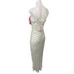 NEW Rixo for Target White Red Floral Polka Dots Ruffle Cami Slip Midi Dress XS Photo 1