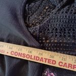 Teddi womens large shift dress with matching open knit sweater floral. See pics Black Photo 8