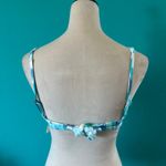 Aerie NWT Tie Back Scoop Bikini Top Blue Mist Swim Beach Surf Paddle Size M Photo 4