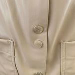 ZARA FAUX LEATHER MINI PINAFORE DRESS in Beige Photo 7