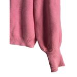 Hello Molly  Chunky Knit Cotton Sweater Pink Cropped Size M Photo 2