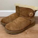 UGG  Bailey Button Chestnut Brown Ankle Boots Photo 2