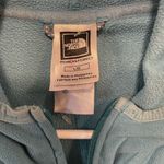 The North Face teal blue green zip up fleece sweatshirt, women’s size large Photo 2