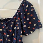 Madewell  Navy Floral Blouse Photo 1