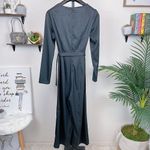 The Fifth Label  Black Satin Long Sleeve Jumpsuit Photo 6