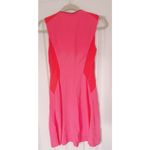 Elie Tahari Colorblock Zipper Sleeveless Mini Dress Pink 0 Feminine Career Bold Photo 2