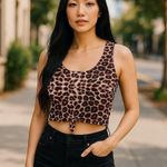 SheIn Bikini Top Bathing Suit Leopard Print Large Never Worn Photo 0