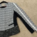 Banana Republic Career Tweed Zip Button Jacket Lined Professional Women Size 0 Photo 4
