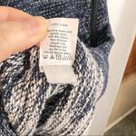 Madewell Knit Navy Blue Shirt Dress Women's Medium Casual Beachy Nautical Preppy Photo 4