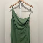 After Six After‎ Six Skinny One-Shoulder Trumpet Gown With Front Slit Size 16 Photo 4