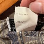 Vintage funky 80’s blazer vest combo chinky gold bling buttons chain tan groovy Brown Size 10 Photo 2