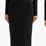 House Of CB NWOT  Ella Long Sleeve Midi Black Dress sz L   A-C cup Photo 0