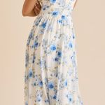 Altar'd State NEW Altar’d State Blue Floral Maxi Dress Size Small NWT Photo 3