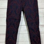 Kut From The Kloth  Womens Size 4 Brigitte Ankle Skinny‎ Jean In Damask Print Photo 0