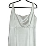 Lulus Lulu’s Sensational Promise White Satin Square Neck Mermaid Dress Women’s XL Photo 2