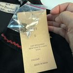 Vintage 90s New Black Velveteen Vest with Colorful Angel Embroidery Christmas Red Size M Photo 10