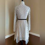 Ivory Lace & Black Polka Dot Asymmetric Hem Rockabilly ModCloth Dress by A’Reve White Size M Photo 4