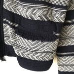 Loft NWOT Jacquard Navy Sweater Blazer Photo 5