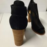 Marc Fisher Deztin Chunky Heel Suede Shoes Women's 6M Black Open Toe Sandals Photo 5