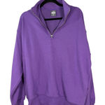 TNA Aritzia Terry Fleece Mega 1/4 Zip Purple Size 2 US Medium NEW with Tags Photo 0
