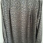 Chelsea Theodore Leopard Print Button Front Collar Shirt Medium Photo 7