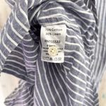Tradlands Soleil Shirt Dress in Chambray Stripe Blue Size XS Photo 5
