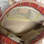 Coach Legacy Red and Cream Striped Tote Photo 12