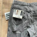 4/$25 NWT S.O.N.G. Ripped Distressed Gray 90s Boyfriend Jeans Sz 7 / 28 Photo 7